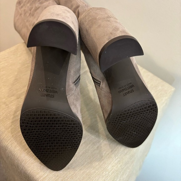 STUART WEITZMAN Sz 6 Suede Heeled Over the Knee  Zipper Closure Boots NWOT - Picture 13 of 16